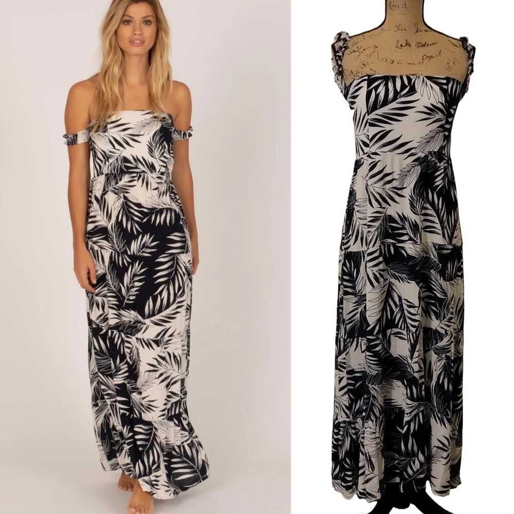Amuse Society Bohemian Spaghetti Strap Vacation Maxi Sundress